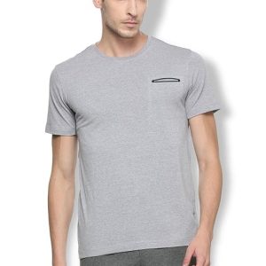 Van Heusen Men's Cotton Solid Regular Fit T-Shirt